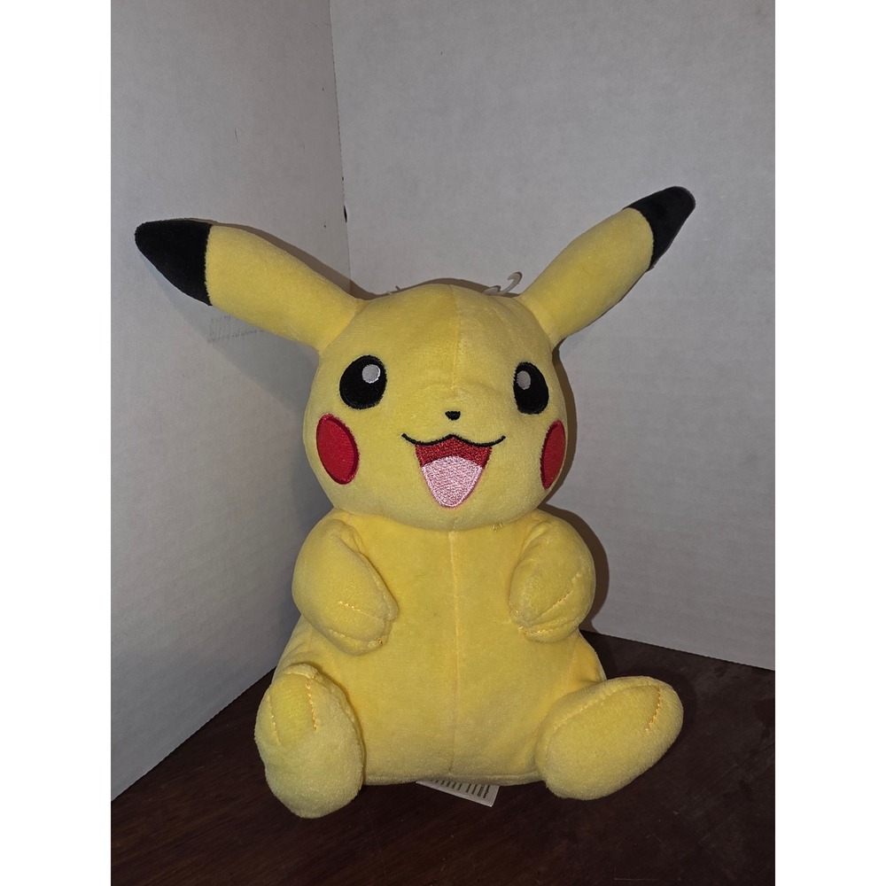 Pokemon Pikachu Plush Stuffed Animal Yellow Sitting 8 Inch 2021 Toy